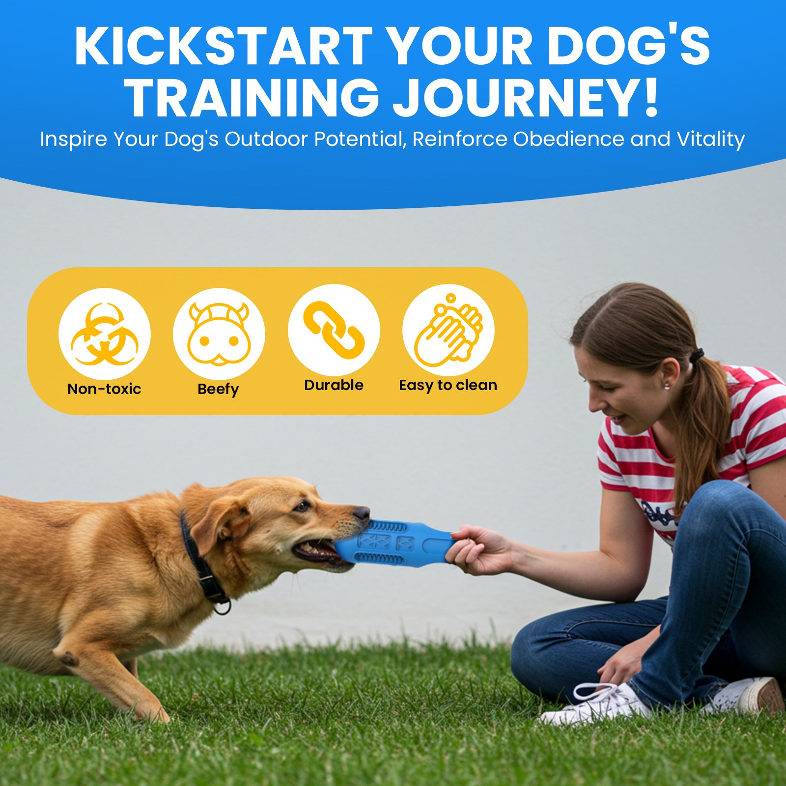 Charkool Dog Toys for Aggressive Chewers,Interactive Natural Rubber Chew Toy for Large Medium Breed