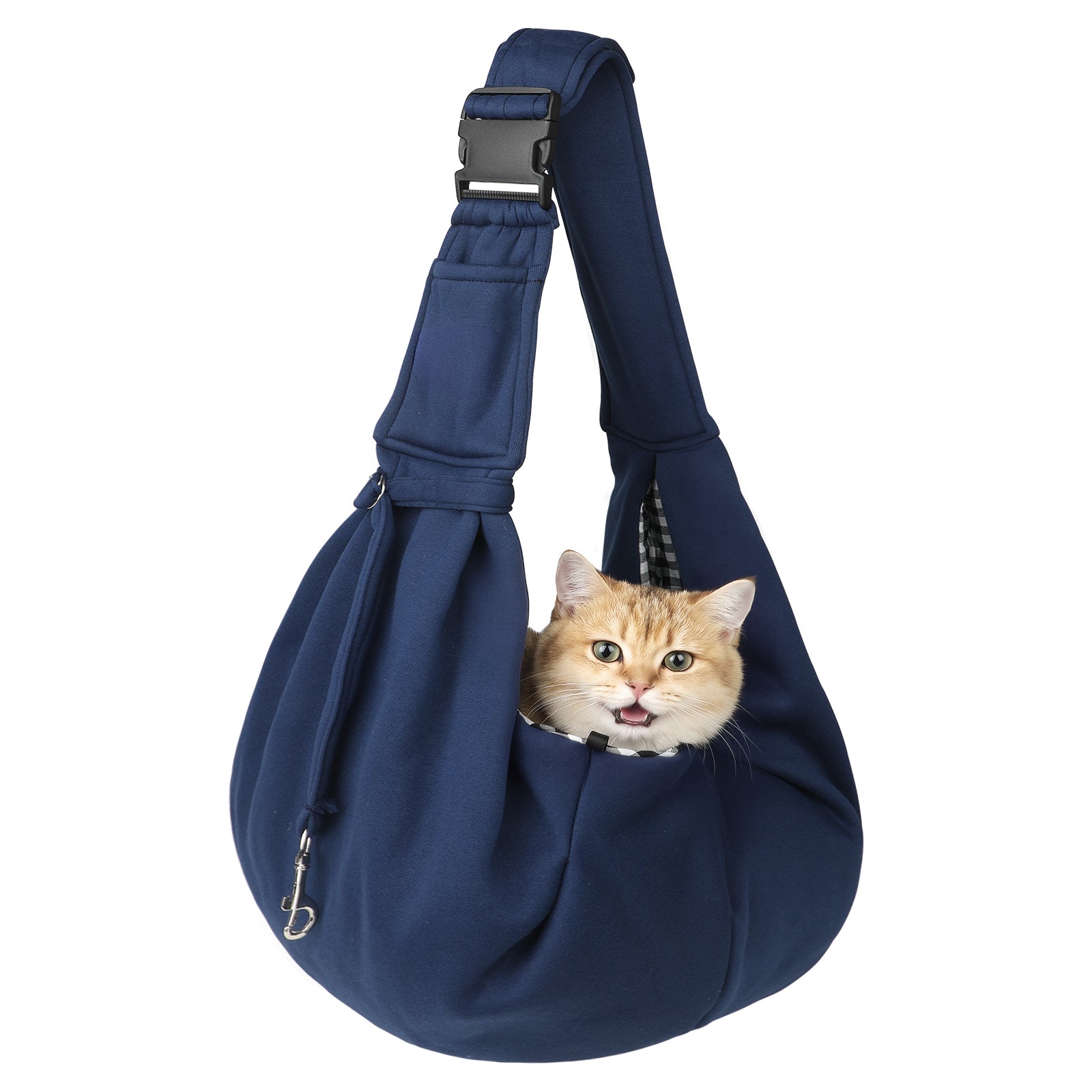Charkool Pet Sling Carrier – Adjustable Hands-Free Travel Bag for Small Dogs/Cats/ Safety Harness &amp; Pocket