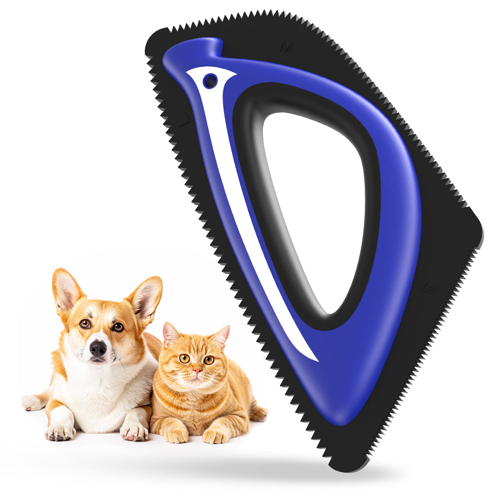 Jewyow Pet Hair Remover Brush – Efficient Dog & Cat Hair Removal Tool for Furniture, Carpet, Car Interior, Couch & Mats, Ergonomic & Durable (Red)