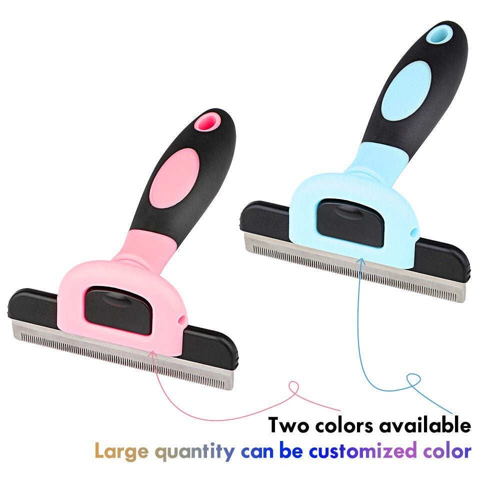 Charkool Dog/Cat Grooming Rake, Grooming Tool, Removes Loose Hair and Tangles