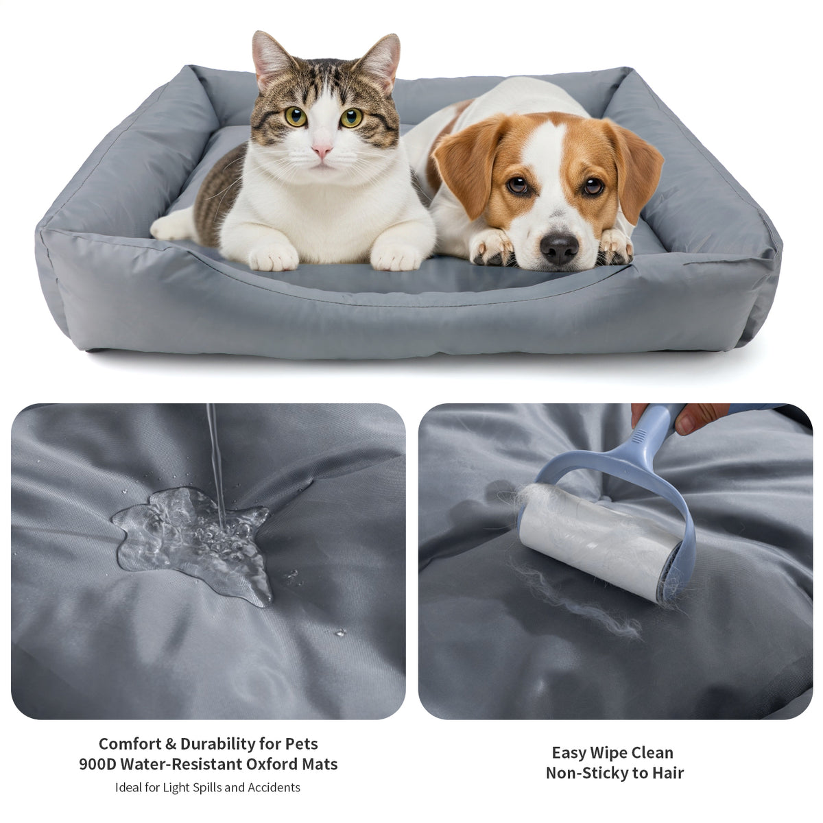 Charkool Dog Beds for Small Dog, Washable Small Dog Cat Bed Waterproof, Easy Wipe Clean Travel 20inch