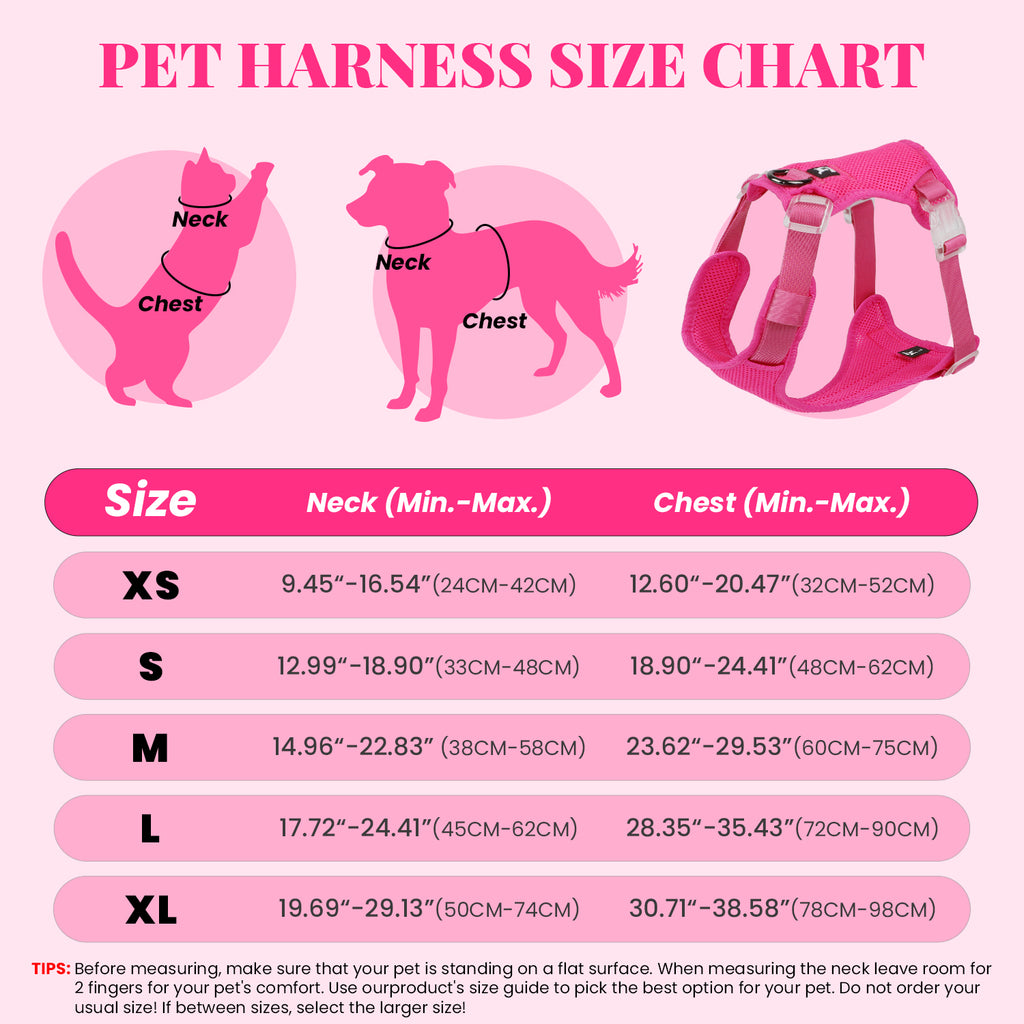 Jewyow No Pull Dog Harness, Adjustable Dog Vest with Soft Padding, Heavy Duty Dog Harness for Small, Medium, Large Dogs