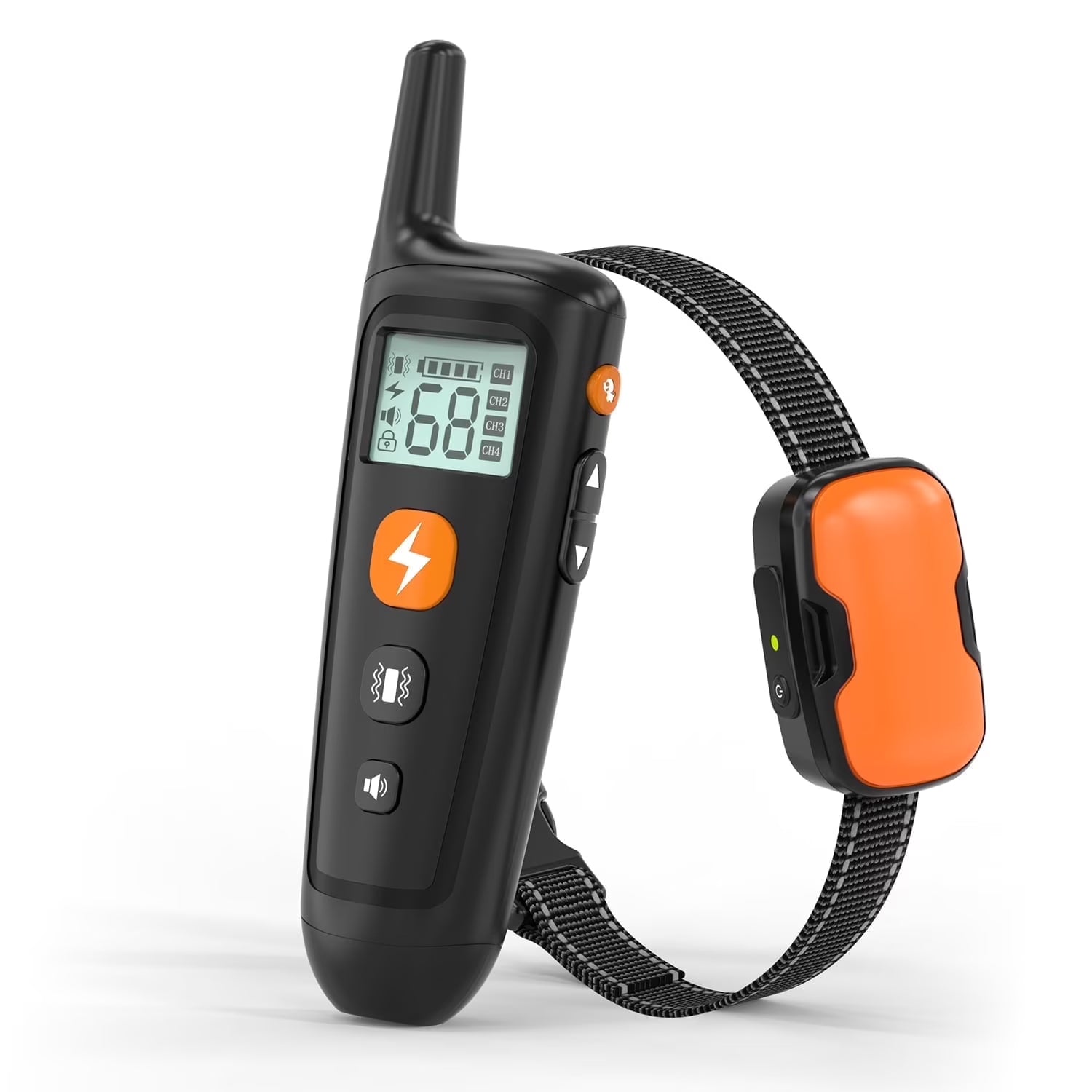 No Shock Collars for 2 Dogs with Remote 1000ft, Waterproof & 3 Modes Beep Vibration, Dog Training Collar for Large Medium Small, Black