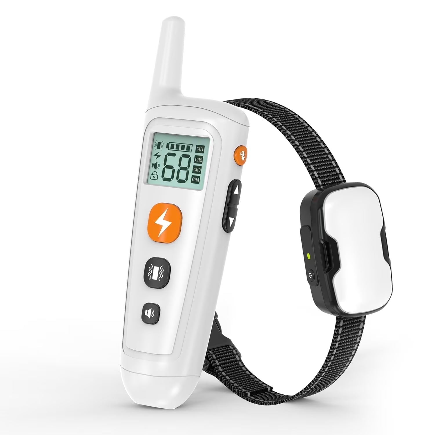 No Shock Collars for 2 Dogs with Remote 1000ft, Waterproof & 3 Modes Beep Vibration, Dog Training Collar for Large Medium Small, Black